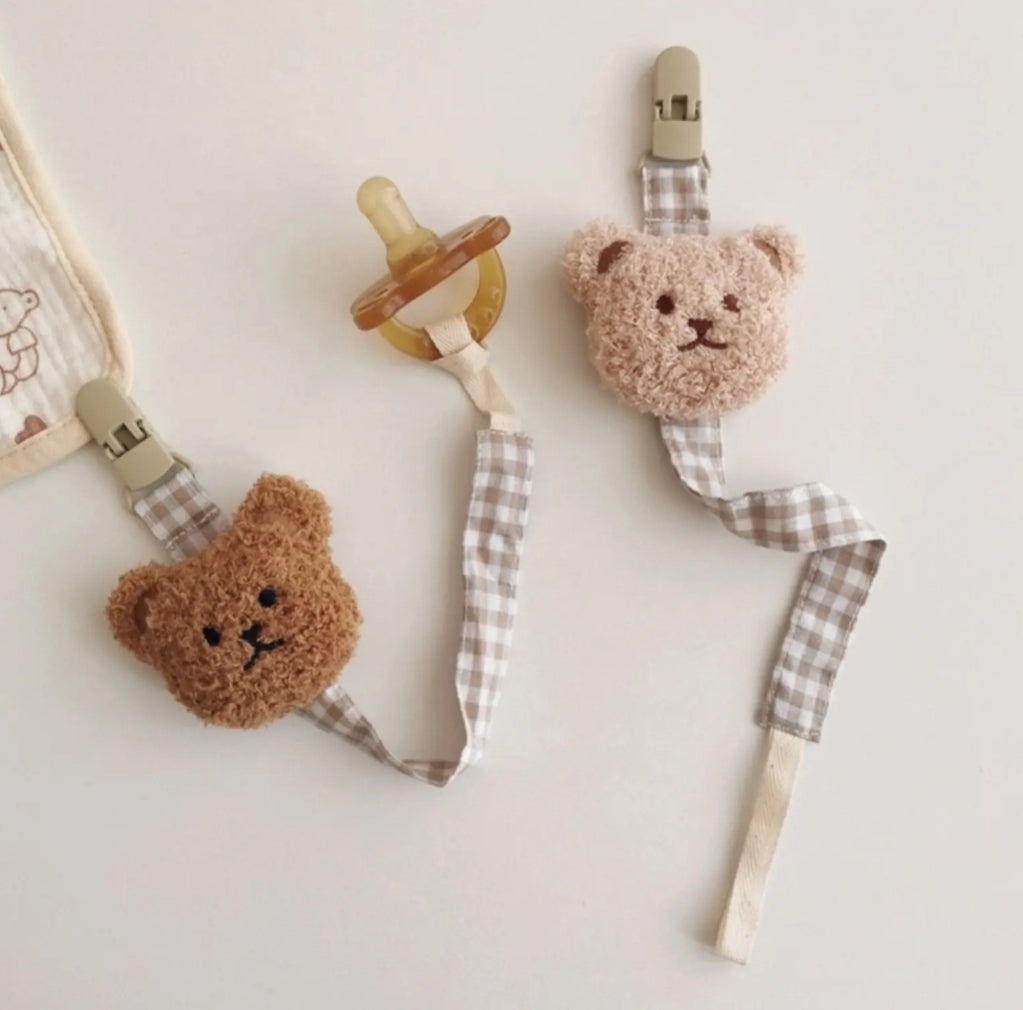 Pink - Gummi Teddy Bear Clip