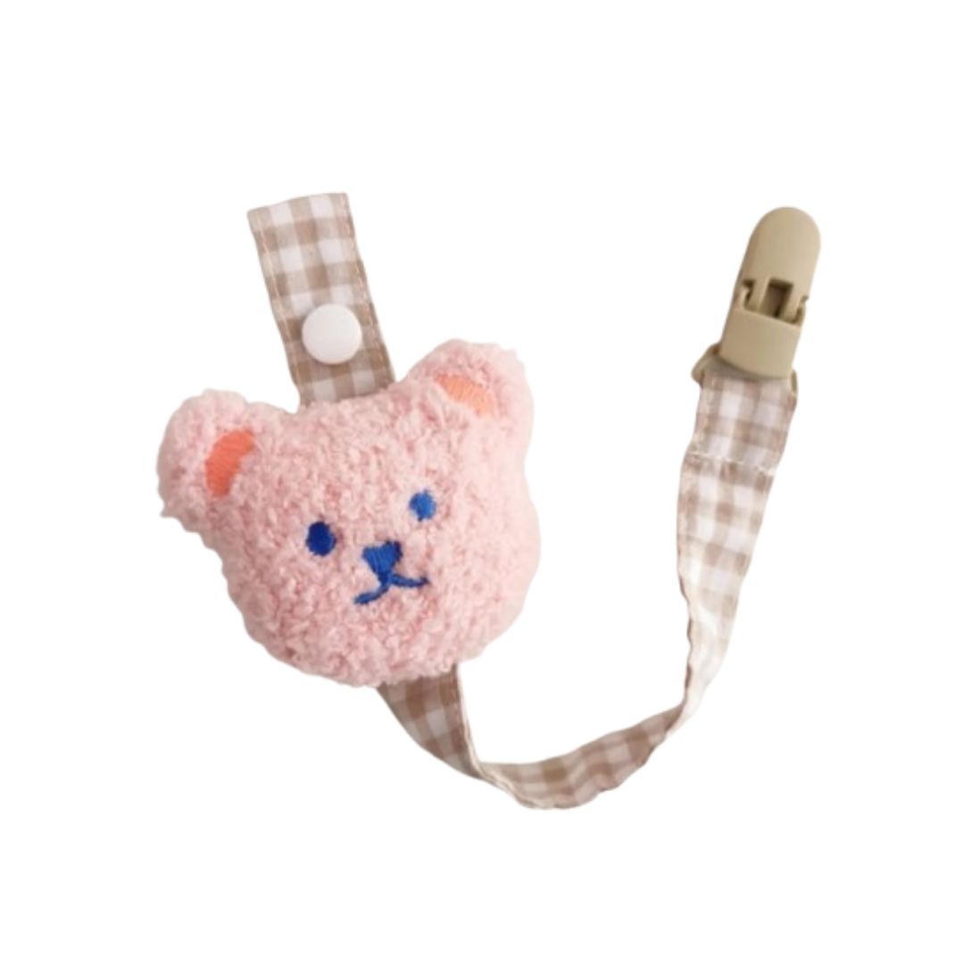 Pink - Gummi Teddy Bear Clip